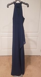 Lulus long navy dress size small
